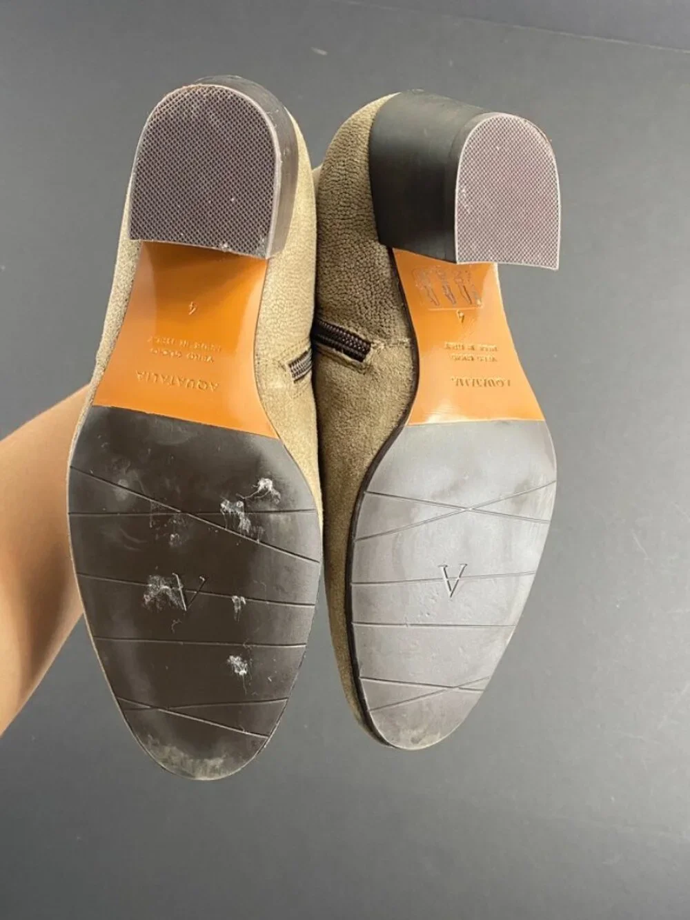 Aquatalia Tan Chelsea Booties Size 4